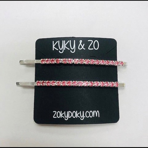 Two EXTRALONG Quality Crystal Bobby Hair Pins, NWT - Picture 4 of 8